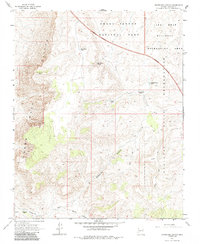 Grapevine Canyon 1968 topographic map thumbnail