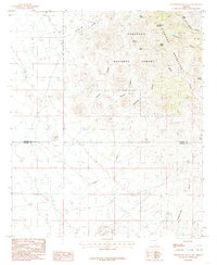 Greasewood Mountain 1985 topographic map thumbnail
