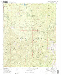 Groom Creek 1974 topographic map thumbnail