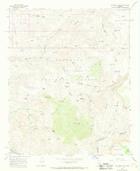 Hackberry Mtn. 1967 topographic map thumbnail