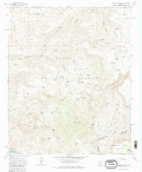 Hackberry Mtn. 1967 topographic map thumbnail
