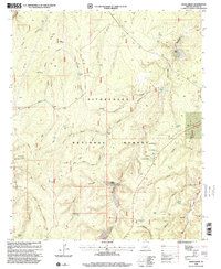 Hanks Draw 1998 topographic map thumbnail