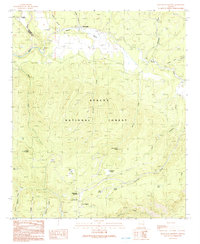 Hannagan Meadow 1991 topographic map thumbnail