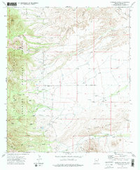 Harrison Canyon 1972 topographic map thumbnail