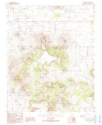 Hauke Mesa 1991 topographic map thumbnail