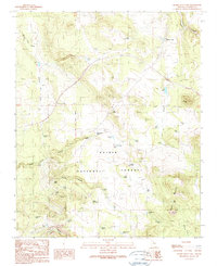 Hearst Mountain 1989 topographic map thumbnail