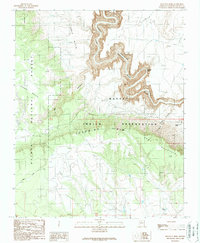 Hellhole Bend 1989 topographic map thumbnail