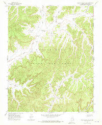 Hole In Rock Valley 1968 topographic map thumbnail