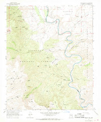 Horner Mtn. 1967 topographic map thumbnail