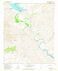 Horseshoe Dam 1964 topographic map thumbnail