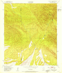 Huachuca Peak 1948 topographic map thumbnail