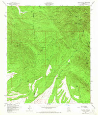 Huachuca Peak 1958 topographic map thumbnail