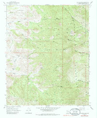 Hualapai Peak 1968 topographic map thumbnail