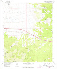 Hualapai Peak NE 1968 topographic map thumbnail