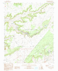 Keams Canyon 1991 topographic map thumbnail