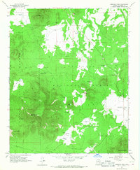 Kendrick Peak 1966 topographic map thumbnail