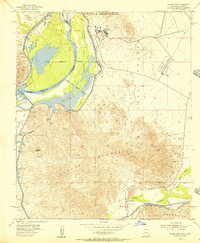 Laguna Dam 1955 topographic map thumbnail