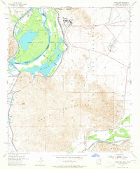 Laguna Dam 1955 topographic map thumbnail
