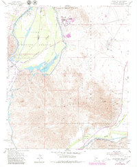 Laguna Dam 1955 topographic map thumbnail