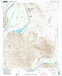 Laguna Dam 1955 topographic map thumbnail