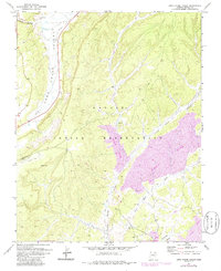 Long House Valley 1971 topographic map thumbnail