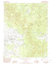 Lukachukai 1982 topographic map thumbnail