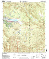 Luna Lake 1997 topographic map thumbnail