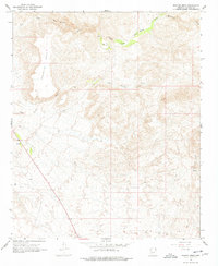 Malpais Mesa 1967 topographic map thumbnail