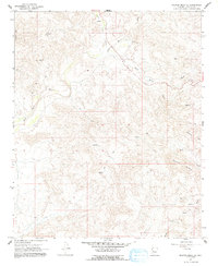 Malpais Mesa NE 1967 topographic map thumbnail