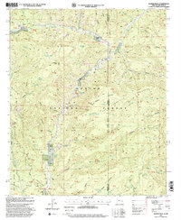 Maness Peak 1997 topographic map thumbnail