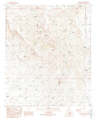 Markham Creek 1989 topographic map thumbnail