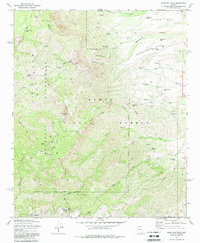 Mazatzal Peak 1972 topographic map thumbnail