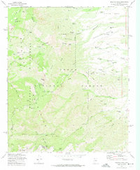 Mazatzal Peak 1972 topographic map preview