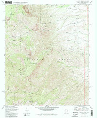 Mazatzal Peak 1972 topographic map thumbnail