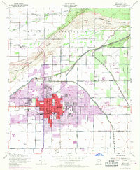 Mesa 1952 topographic map thumbnail