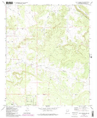 Mesa Redonda NW 1971 topographic map thumbnail