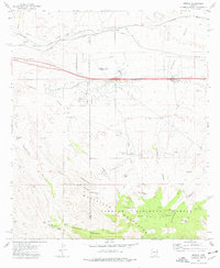 Mescal 1973 topographic map thumbnail