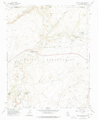 Mexican Water 1968 topographic map preview