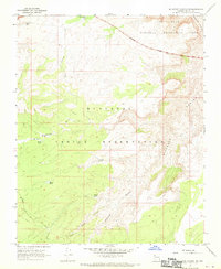 Milkweed Canyon NW 1967 topographic map thumbnail