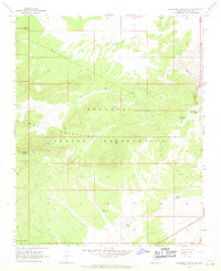 Milkweed Canyon SE 1967 topographic map thumbnail