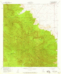 Miller Peak 1958 topographic map thumbnail