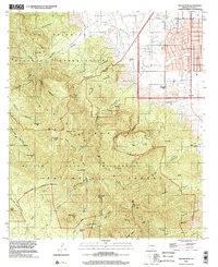 Miller Peak 1996 topographic map thumbnail