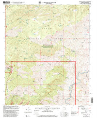 Mitchell Peak 1997 topographic map thumbnail