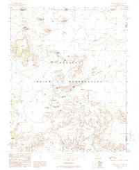 Mitten Buttes 1988 topographic map thumbnail