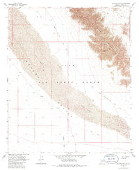 Mohawk Mts SW 1965 topographic map thumbnail
