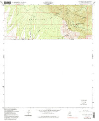 Montezuma Pass 1958 topographic map thumbnail