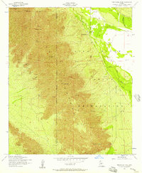 Montezuma Peak 1952 topographic map thumbnail