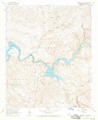Mormon Flat Dam 1964 topographic map thumbnail