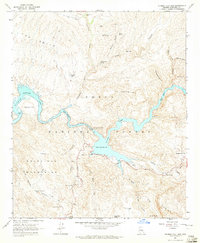 Mormon Flat Dam 1964 topographic map thumbnail