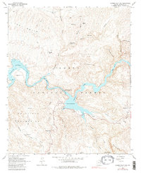 Mormon Flat Dam 1964 topographic map thumbnail